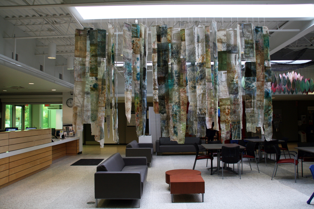 Cas Holmes, Trees installation, World of Threads Festival.