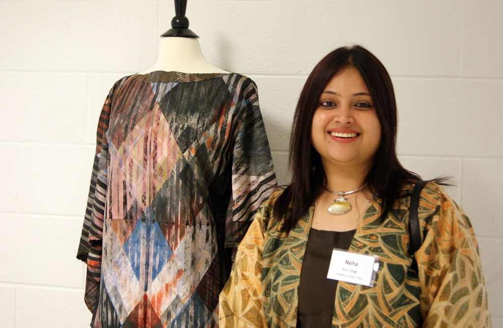 Neha Puri Fhir at the World of Threads Festival 2016 opening.