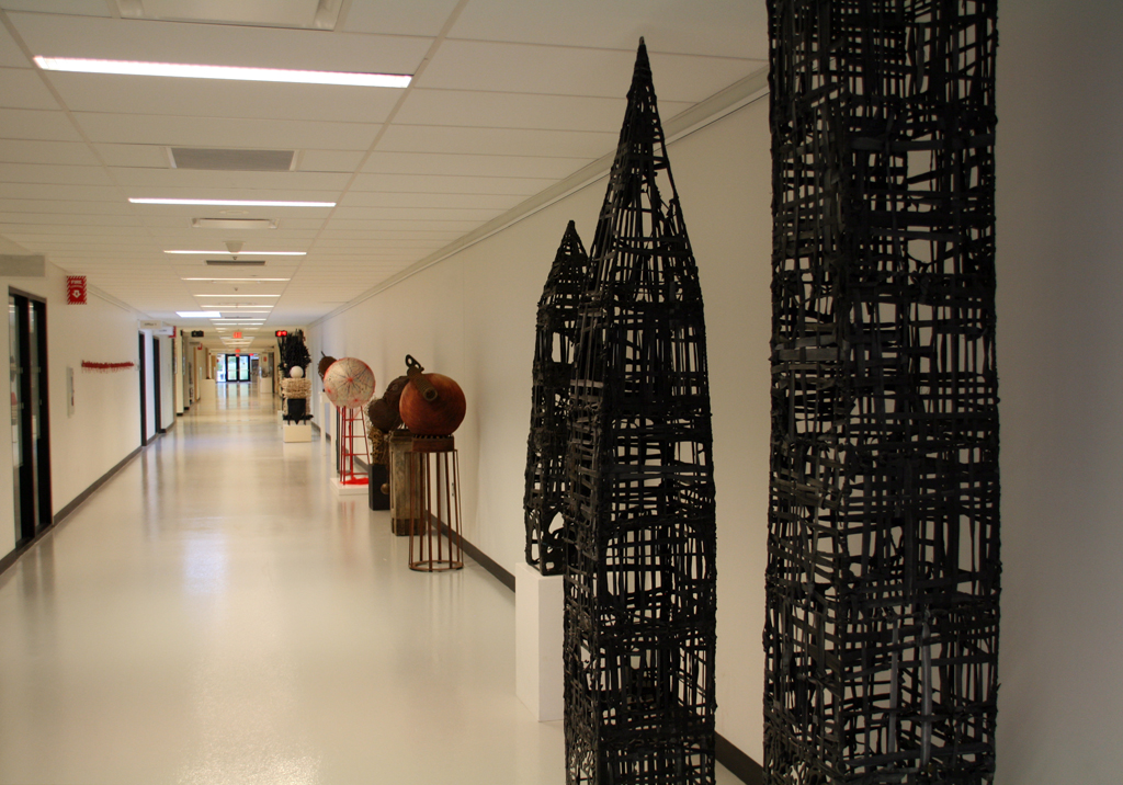 Installation view: Fibre 3D exhibition, World of Threads Festival 2018.