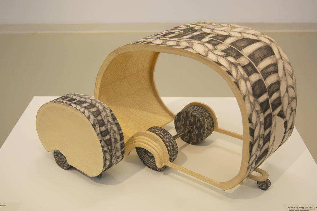 Yael Brotman, Teardrop, Quiet Zone exhibition, World of Threads Festival 2012.