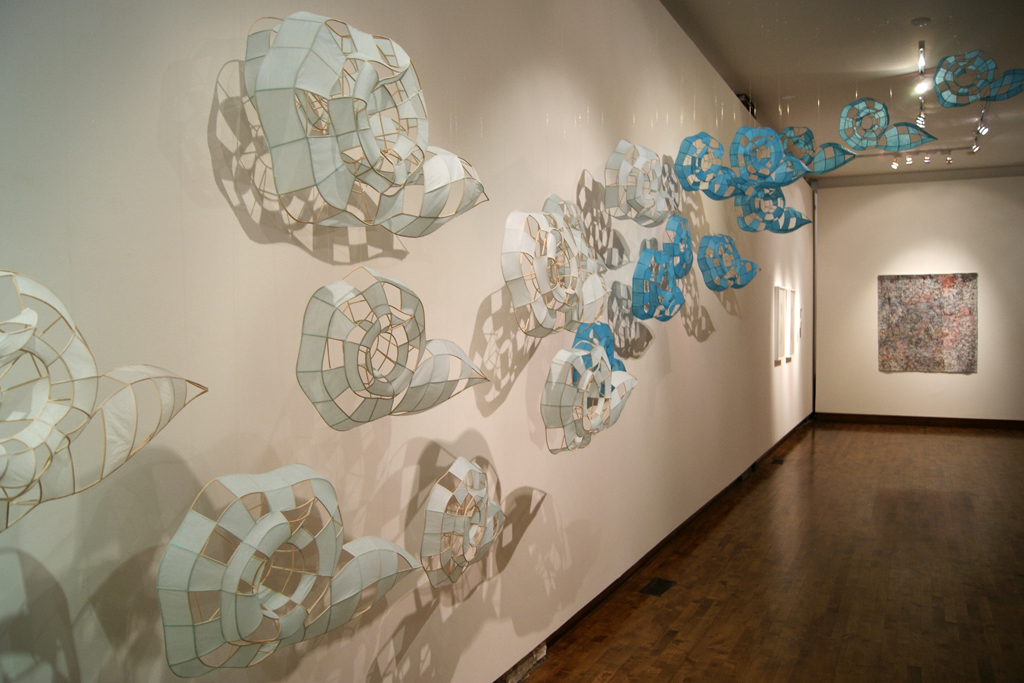 Cloudscape, Xiaojing Yan, Material Connections exhibition, World of Threads Festival 2012.