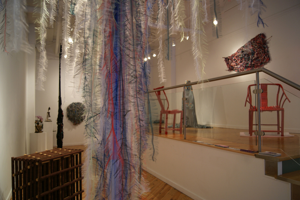 Installation view, THREADSpace, Threading the 3rd. Dimension.