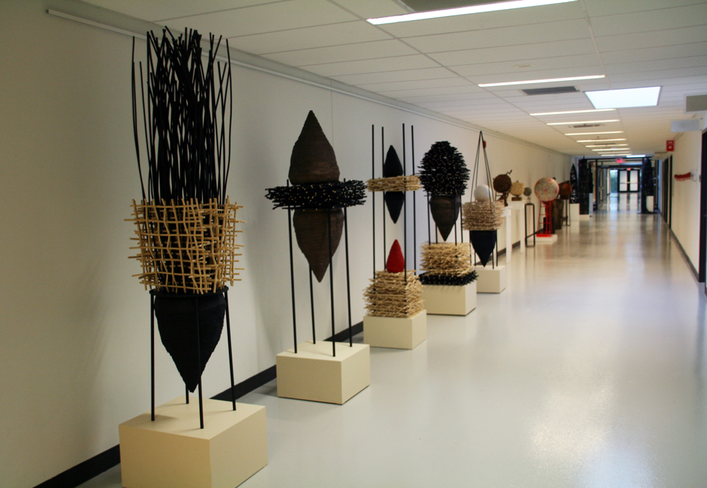 Installation view: Fibre 3D exhibition, World of Threads Festival 2018.