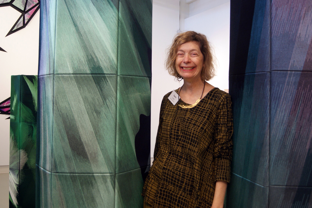 Artist: Gwen Lowery at the opening of the World of Threads Festival. 2016.