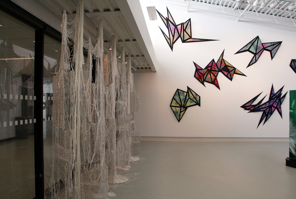 Installation view: Cosmic Geometry exhibition, World of Threads Festival 2016.