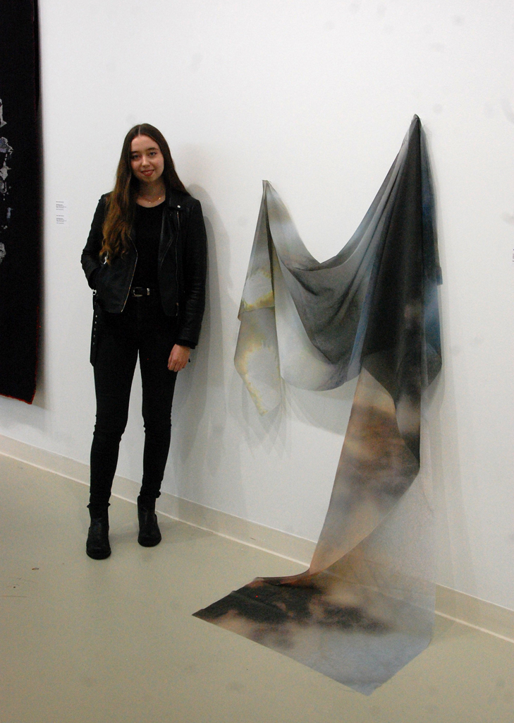 Lori Birkbeck at the opening of World of Threads Festival 2018.