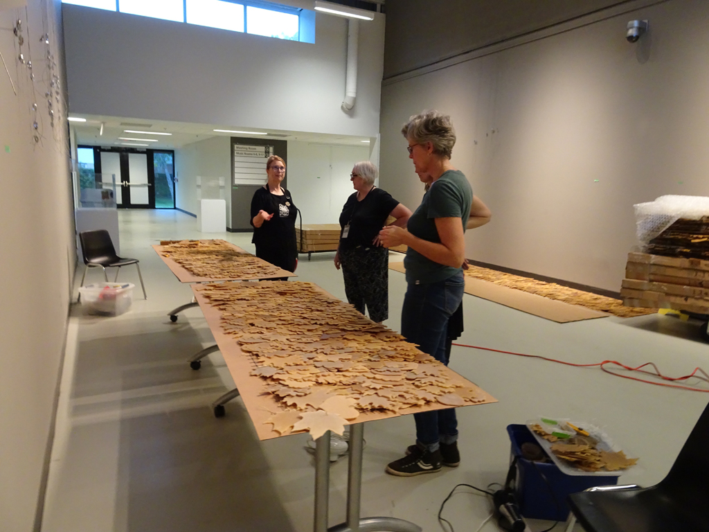 Step 2: Laying out the leaf sections.