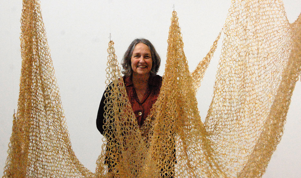 Mary-Anne Wensley at the opening of World of Threads Festival 2018.