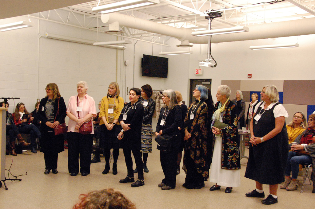 Welcoming, some of the participating artists, World of Threads Festival 2018.