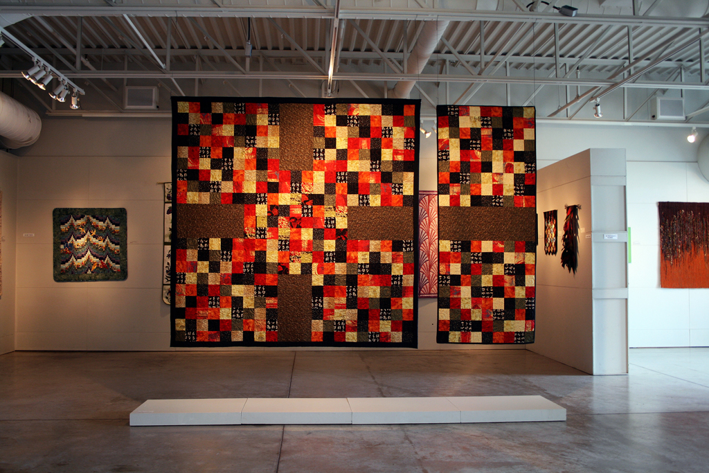 Dawne Rudman, Samurai Sewdoku, Threads That Bind exhibition, World of Threads Festival 2009.