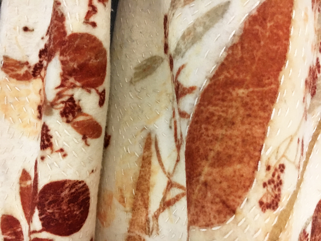 Vinitha Sara John: Botanically Inspired Coat, detail.