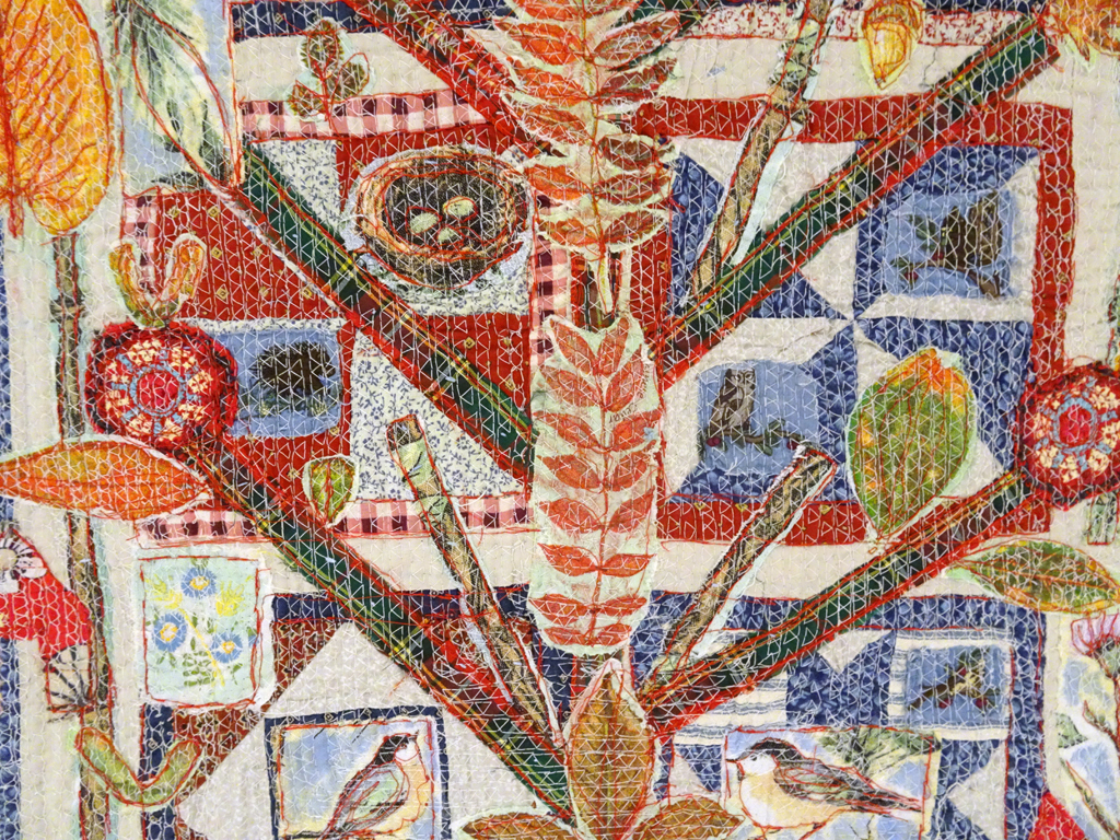 Old Colonial Bird Tree,  detail.