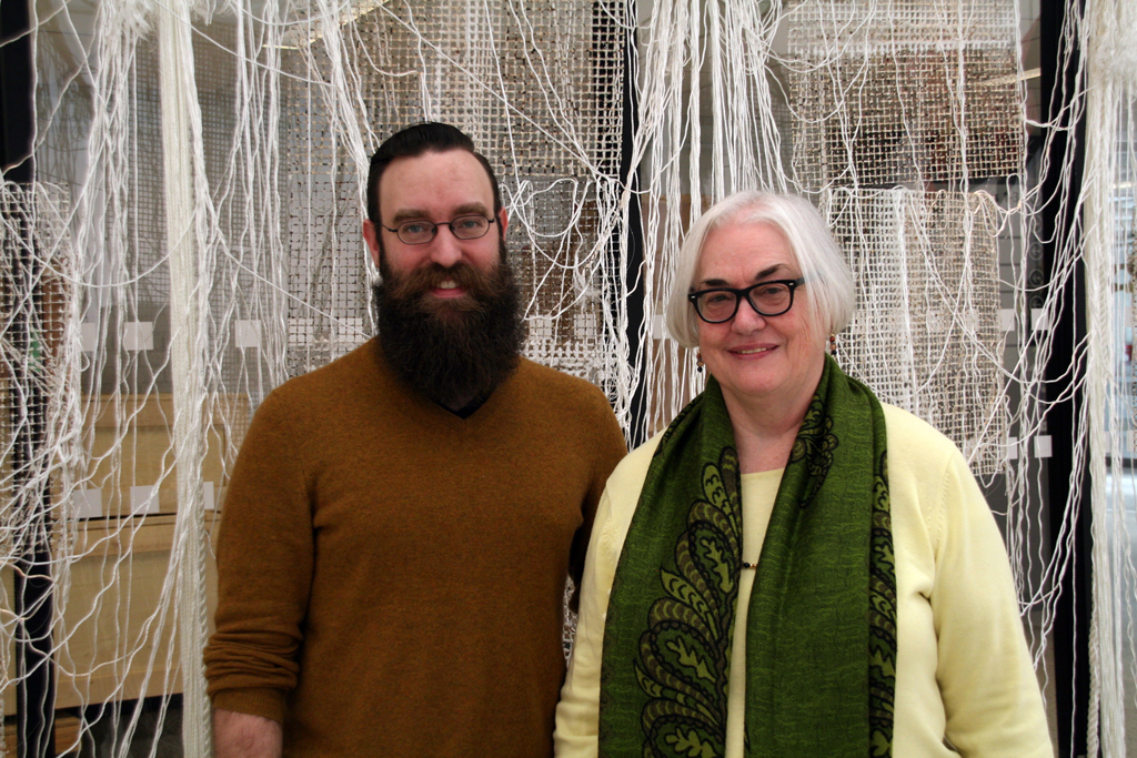 Festival curators: Gareth Bate and Dawne Rudman, World of Threads Festival 2016.
