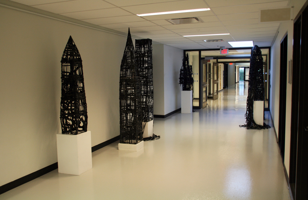 Installation view: Fibre 3D exhibition, World of Threads Festival 2018.