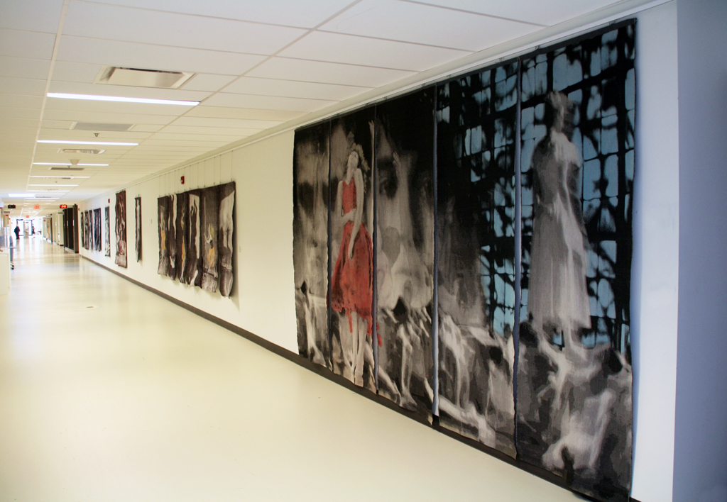 Louise Lemieux Berube, installation view, Solo Shows, World of Threads Festival 2014.