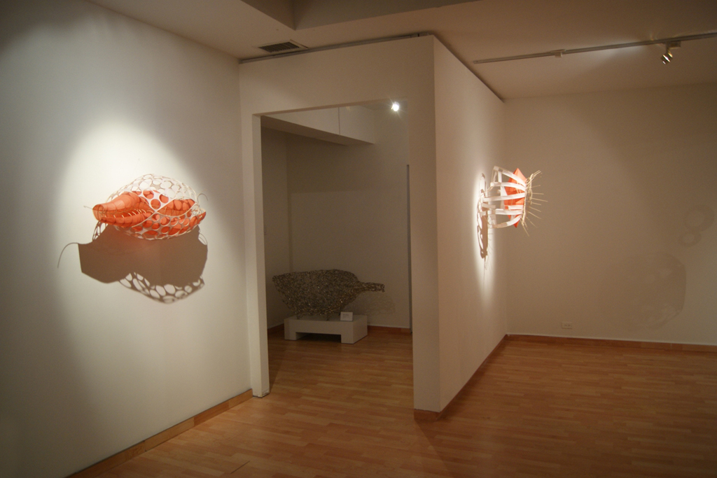 Artwork by: Xiaojing Yan, Material Connections exhibition, World of Threads Festival 2012.