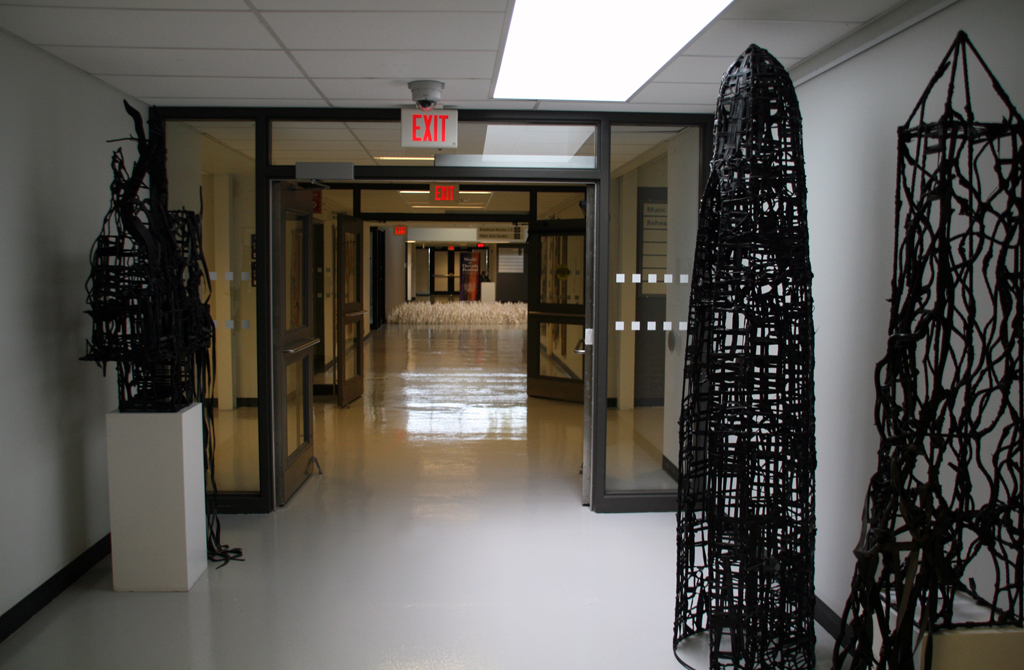 Installation view: Fibre 3D exhibition, World of Threads Festival 2018.