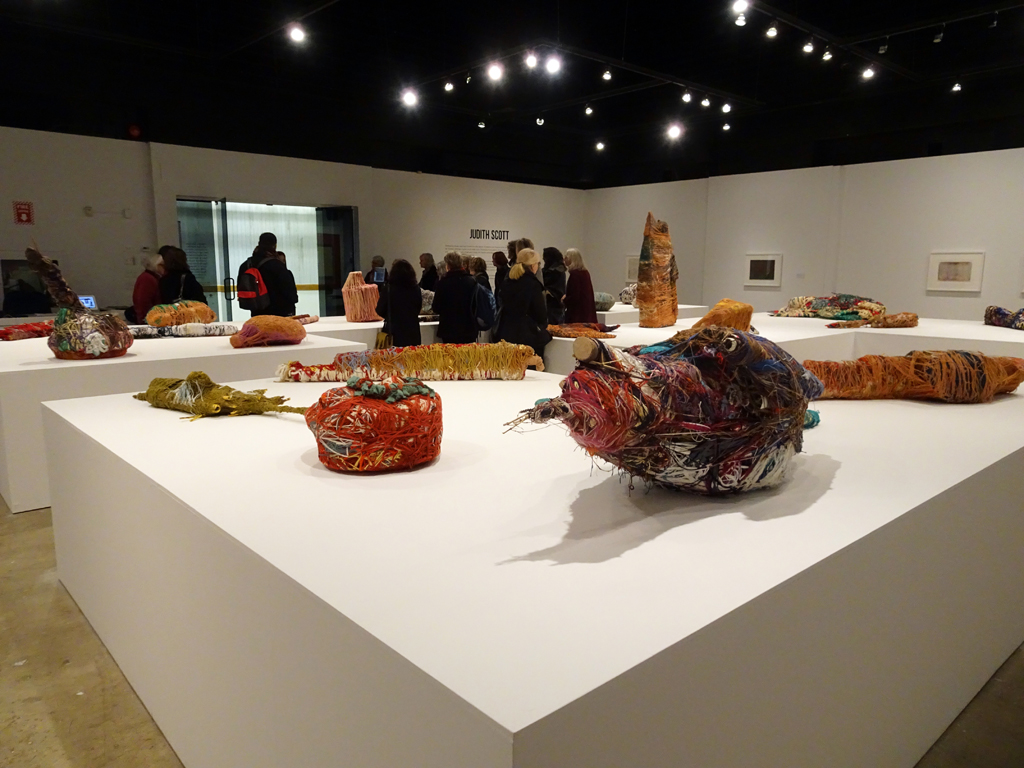Installation view: Judith Scott, Judith Scott exhibition, World of Threads Festival 2016.
