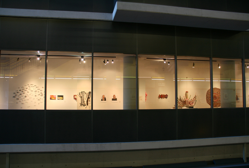 The gallery at night.