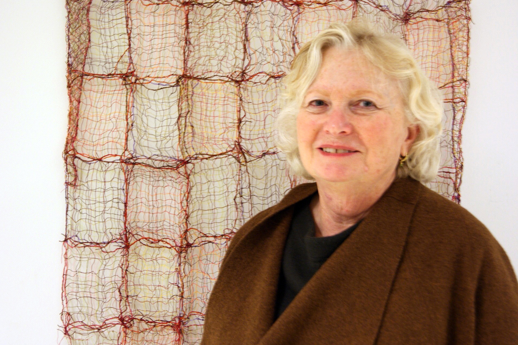 Susan Zimmerman at the opening of World of Threads Festival 2016.