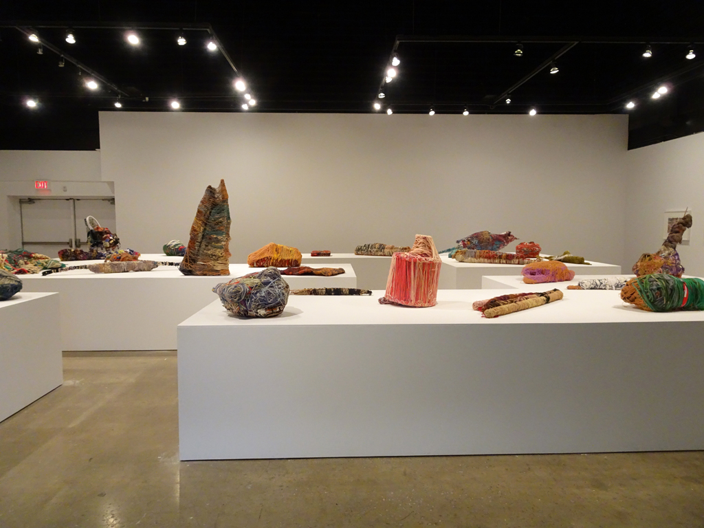 Installation view: Judith Scott exhibition, World of Threads Festival 2016.