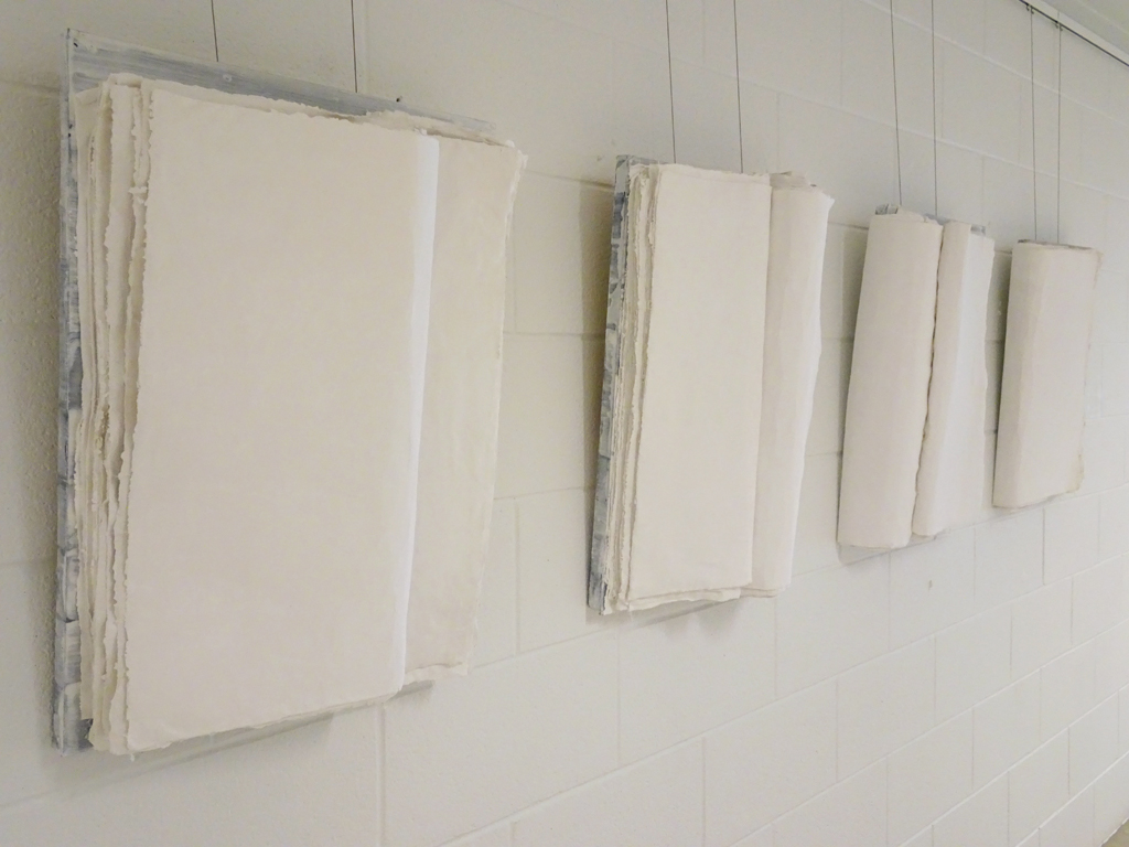 Pages from Life's Journey, Date: Fall 2015 / Spring 2016
Dimensions: 18" x 24" (all are same size), Medium: Mixed - Plaster & Fabric
Technique: Sculpturing of Fabric by use of Plaster