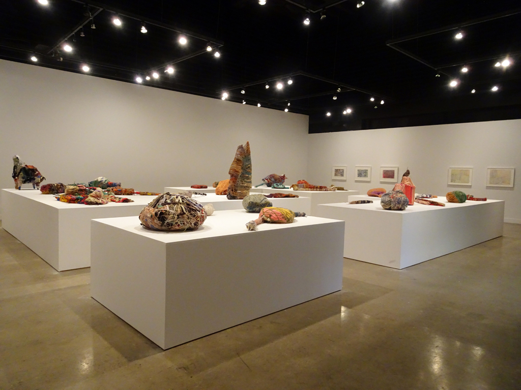 Installation view: Judith Scott exhibition, World of Threads Festival 2016.