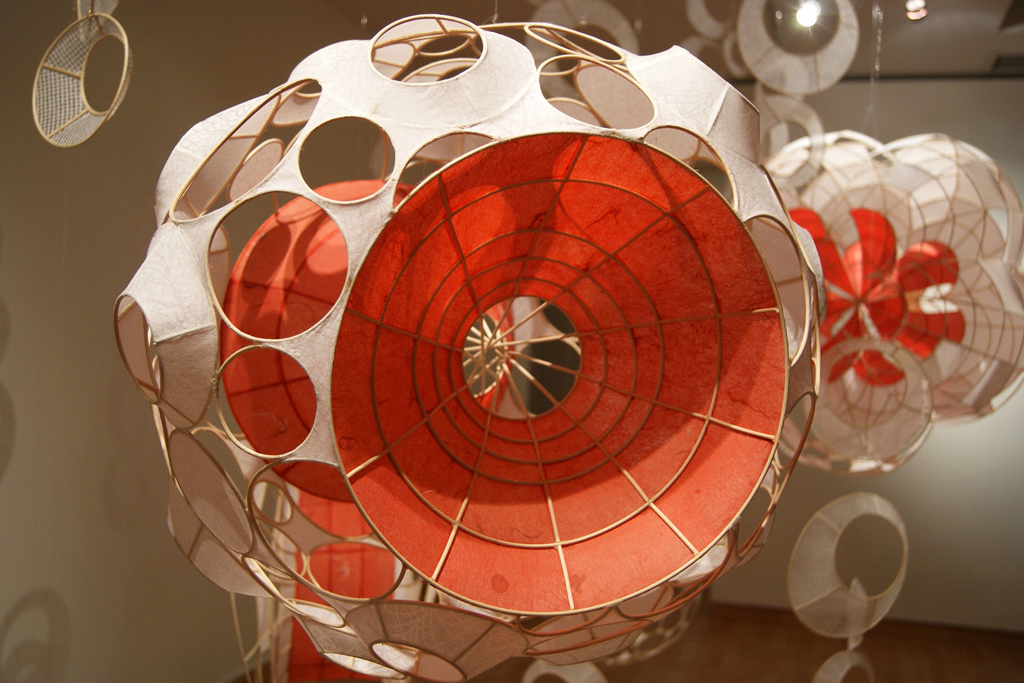 Red and White Melody, detail, Xiaojing Yan, Material Connections exhibition, World of Threads Festival 2012.