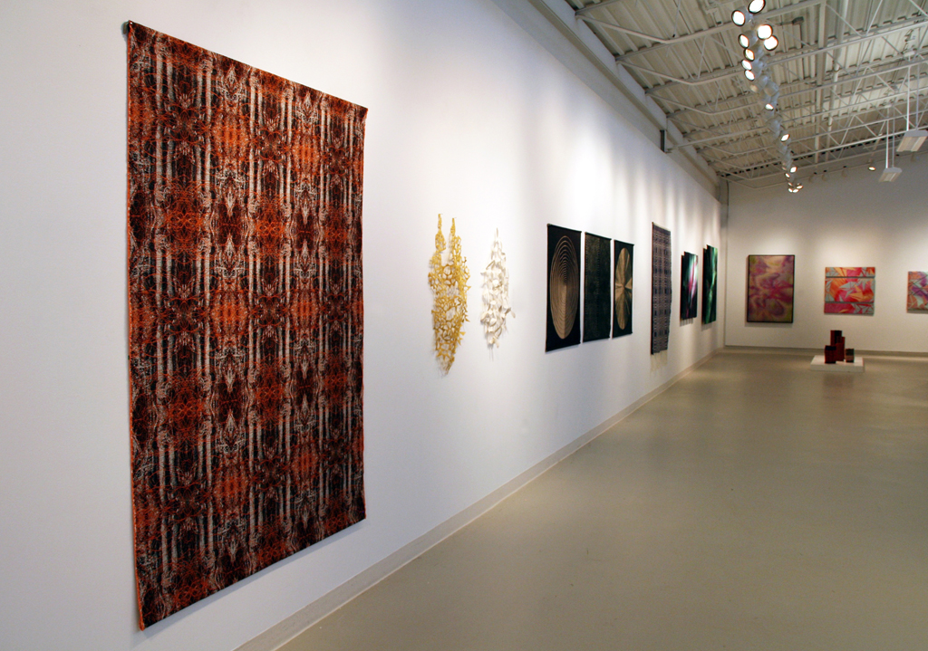 Installation view: Cosmic Geometry exhibition, World of Threads Festival 2016.