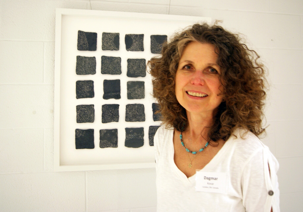 Dagmar Kovar at the opening of World of Threads Festival 2016.