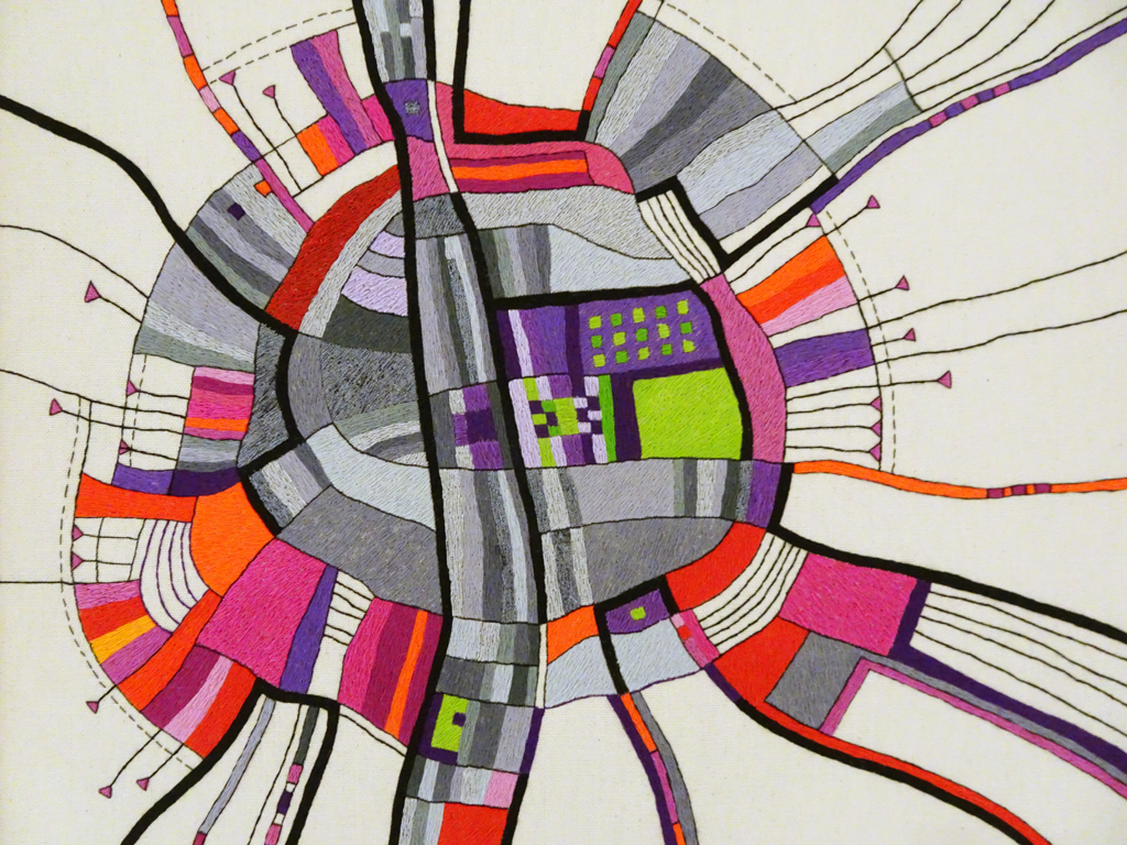 Victoria Potrovitza: Bridge Over the Silver Island, detail.