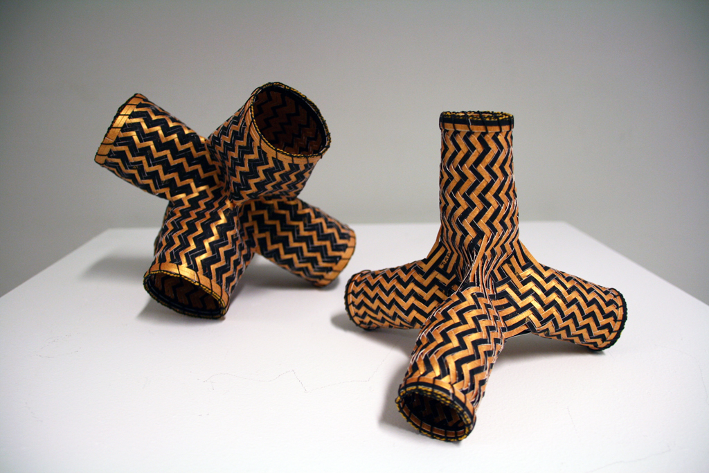 Dorothy McGuinness, Octahedron and Tetrahedron, Solo Shows, World of Threads Festival 2014.