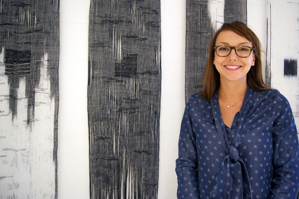 Connie Lynn Higgs at the opening of World of Threads Festival 2016.