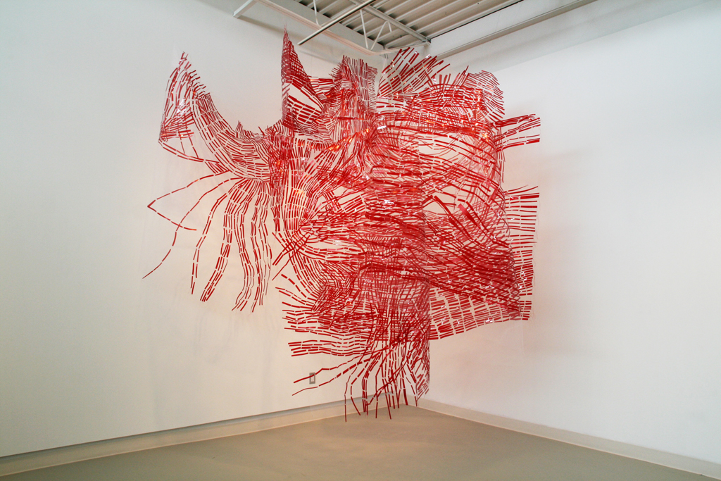 Christine Mauersberger, Timelines, The Red and the Black exhibition, World of Threads Festival 2014.