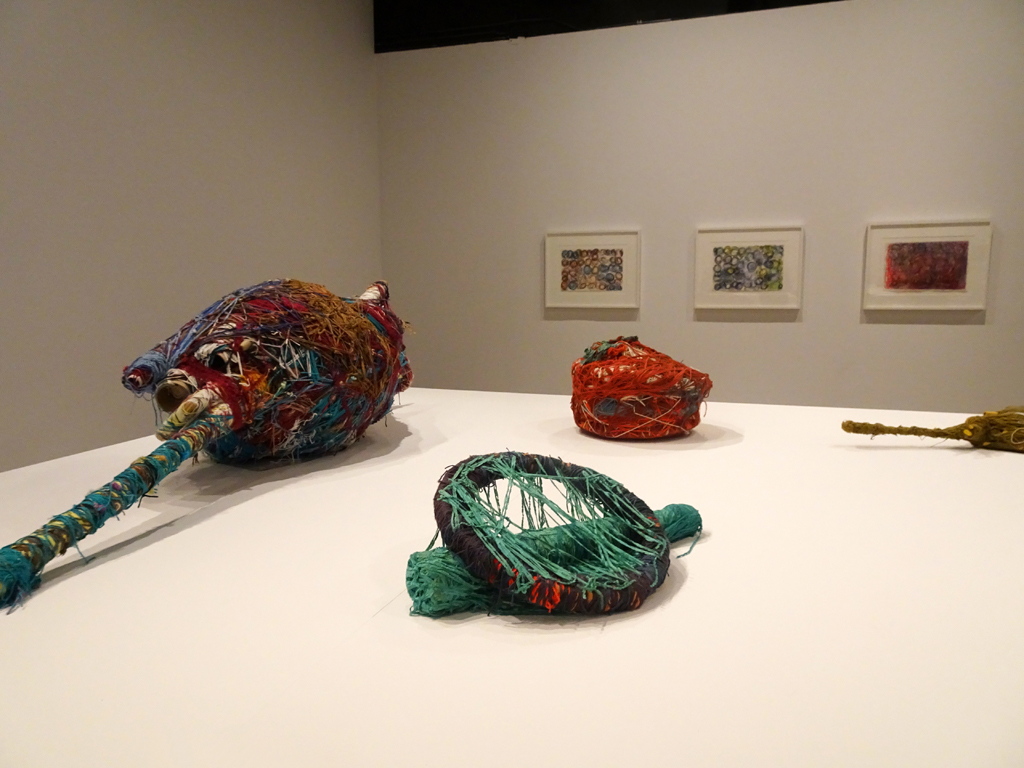 Installation view: Judith Scott exhibition, World of Threads Festival 2016.