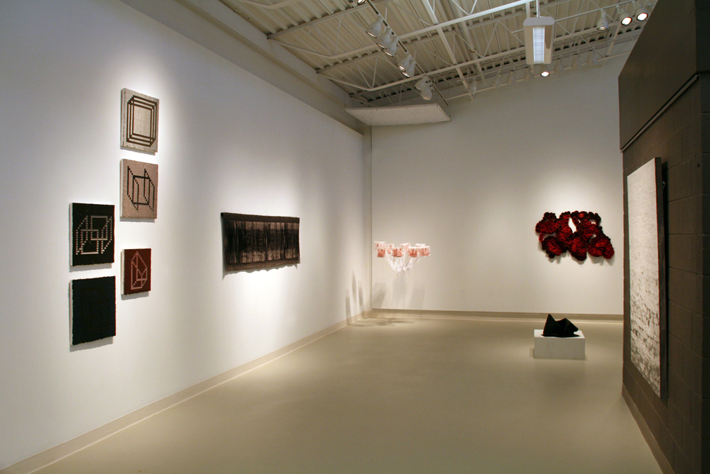 Installation view: The Red and the Black exhibition, World of Threads Festival 2014.