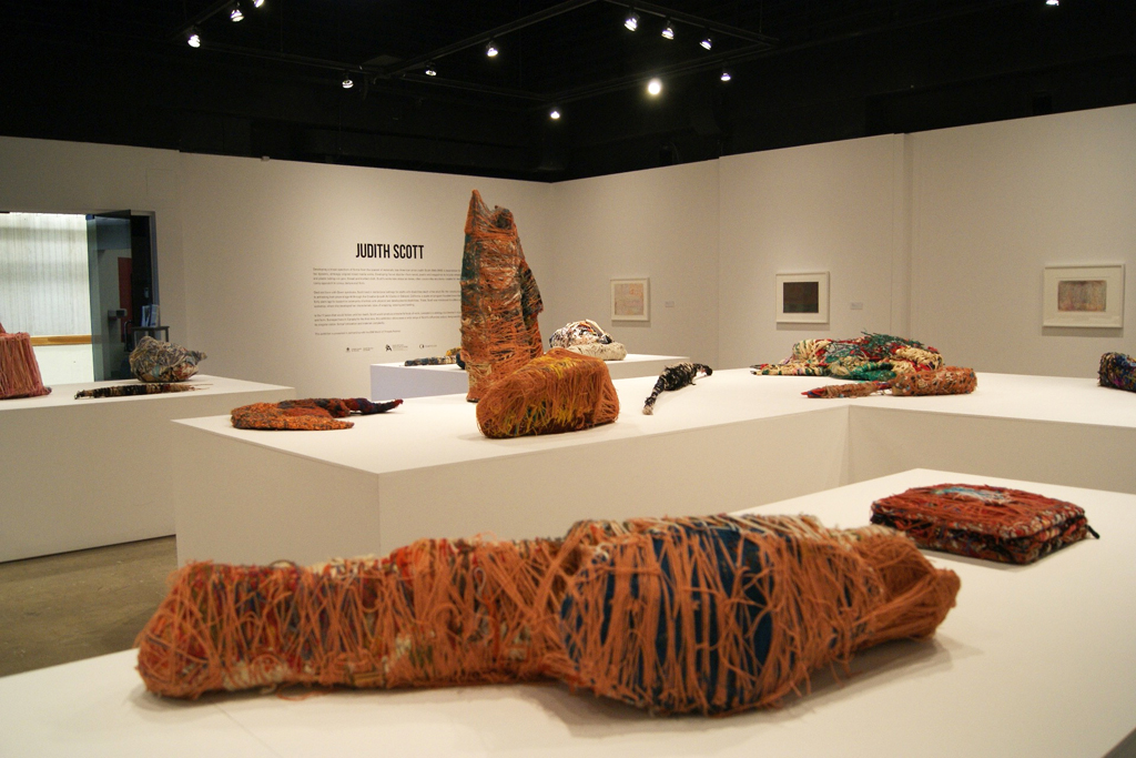 Installation view: Judith Scott exhibition, World of Threads Festival 2016.