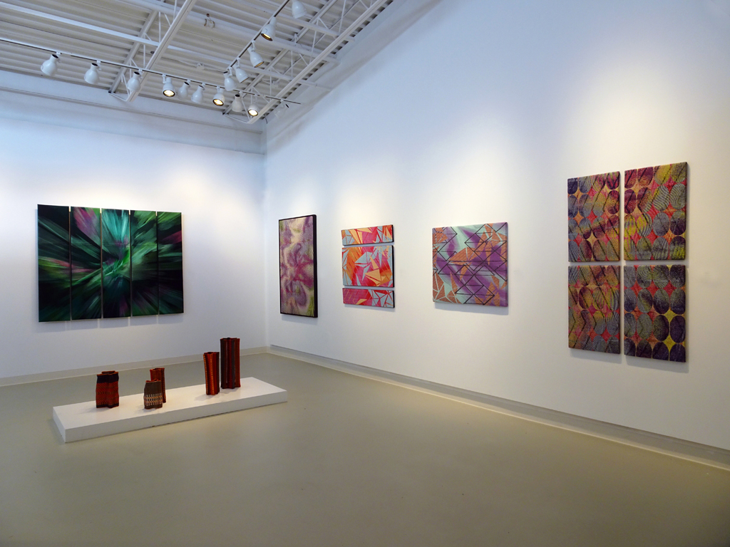 Installation view: Cosmic Geometry exhibition, World of Threads Festival 2016.