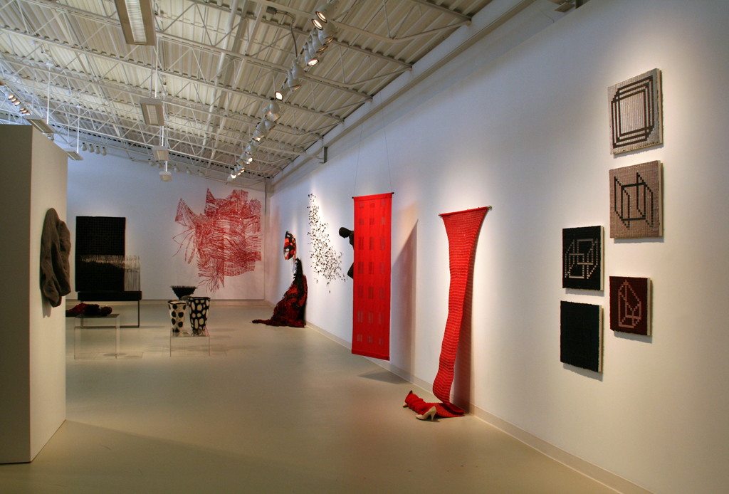 Installation view: The Red and the Black exhibition, World of Threads Festival 2014.
