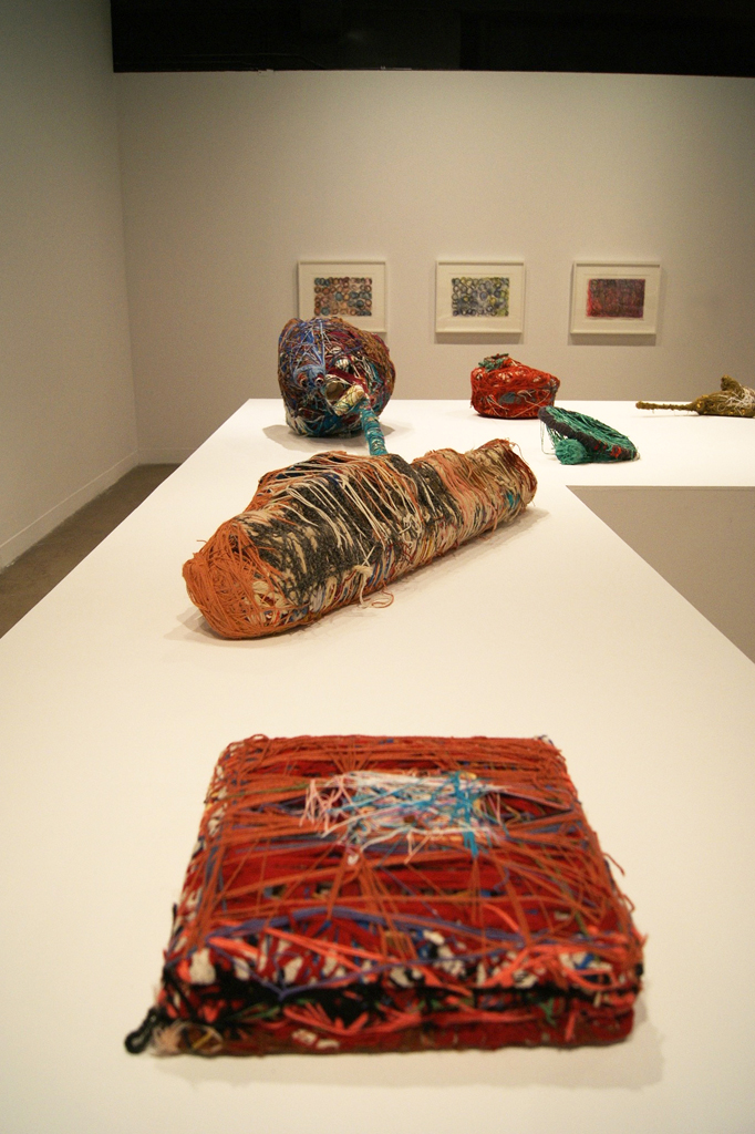 Installation view: Judith Scott exhibition, World of Threads Festival 2016.