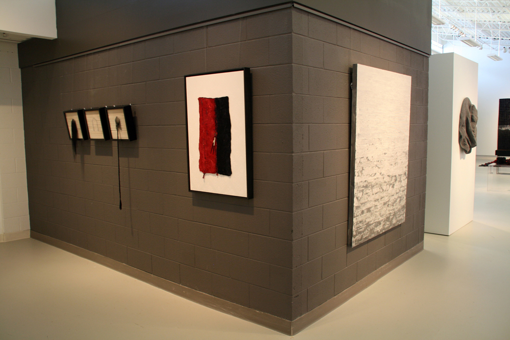 Installation view: The Red and the Black exhibition, World of Threads Festival 2014.