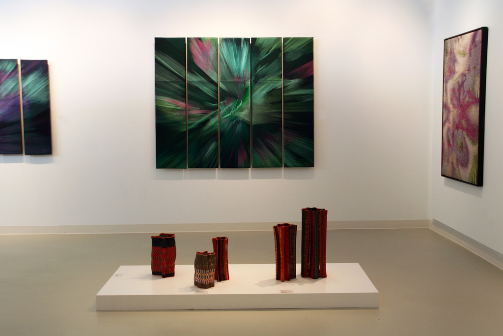 Installation view: Cosmic Geometry exhibition, World of Threads Festival 2016.