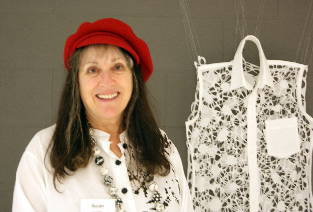 Susan Avishai at the opening of World of Threads Festival 2016.