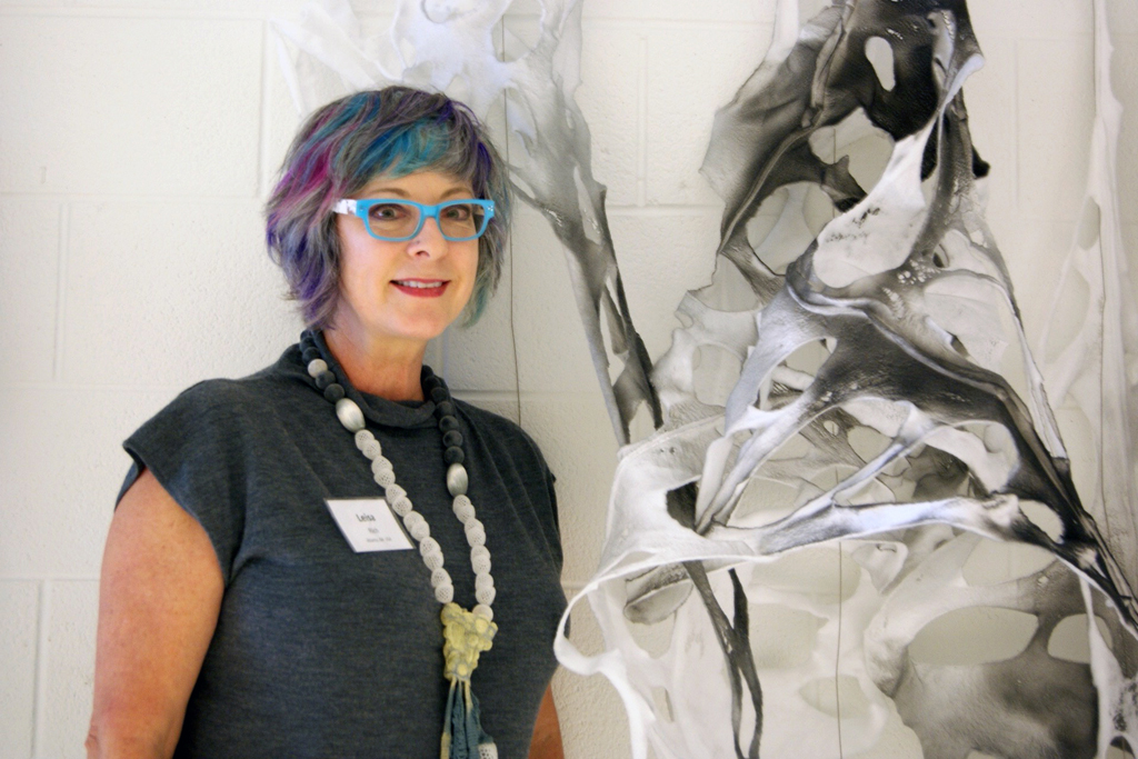 Leisa Rich at the opening of World of Threads Festival 2016.