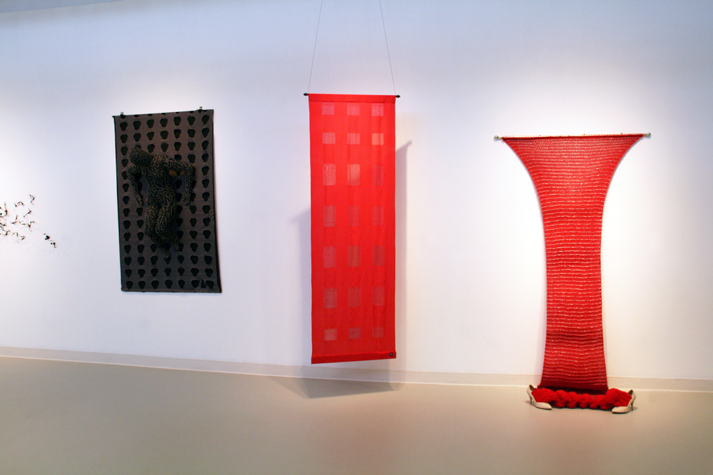 Installation view: The Red and the Black exhibition, World of Threads Festival 2014.