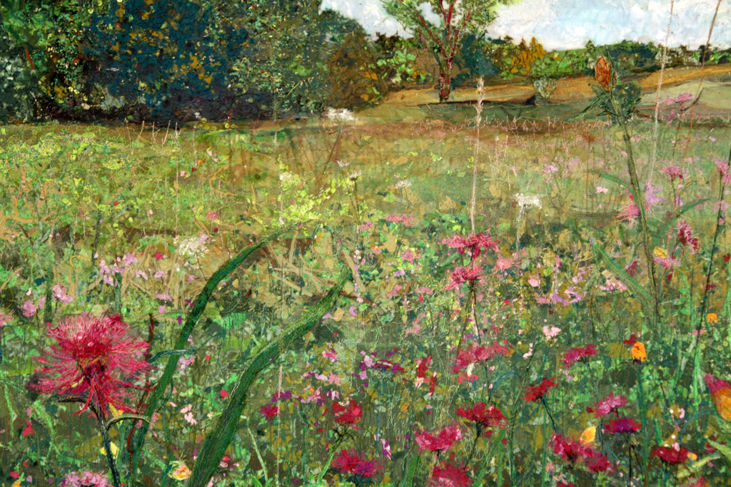 Gray County Flower Field, detail.