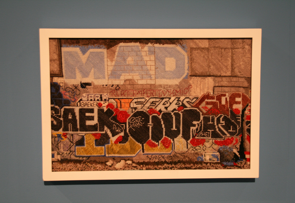 Jacquelyn Royal, Detroit 3, Strung Out and Undone exhibition, World of Threads Festival 2014.