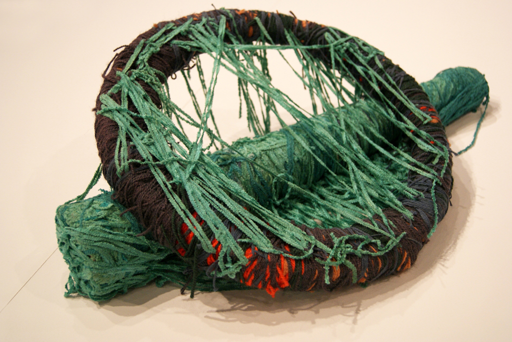 Judith Scott, detail, Judith Scott exhibition, World of Threads Festival 2016.