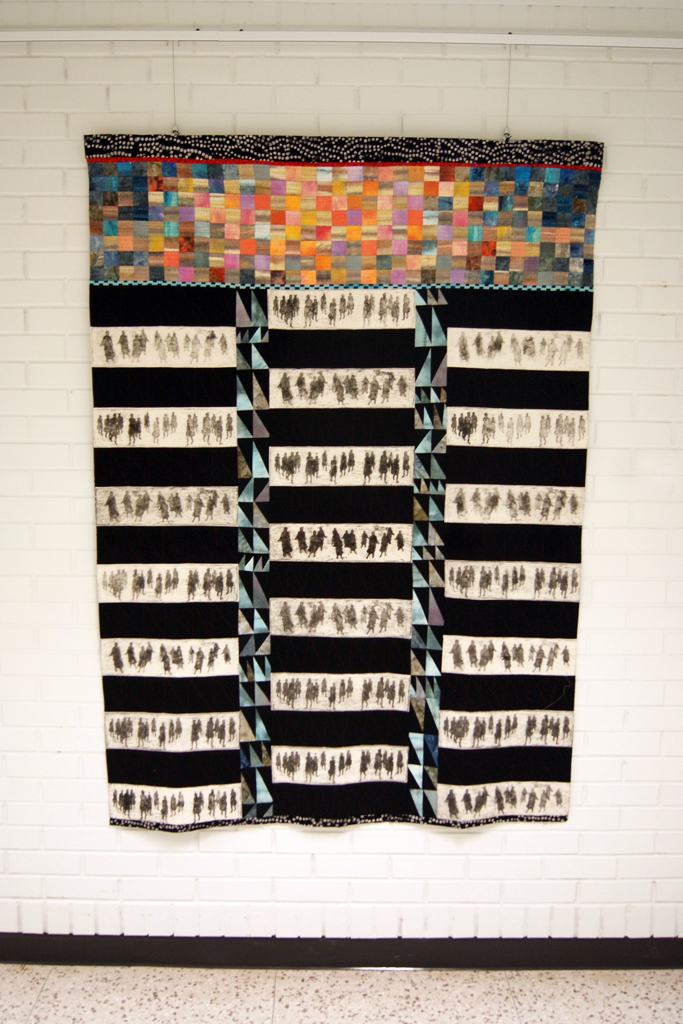 Micaela Fitzsimmons, The Road Home, Variegated Threads exhibition, World of Threads Festival 2012.