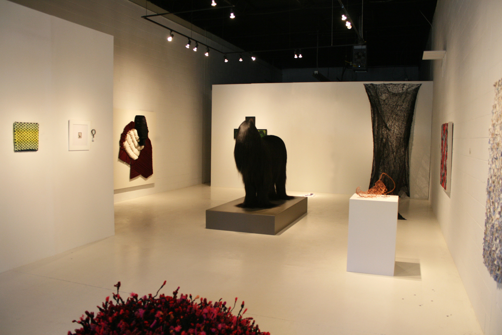 Installation view: Common Thread International exhibition Part 3, World of Threads Festival 2009.